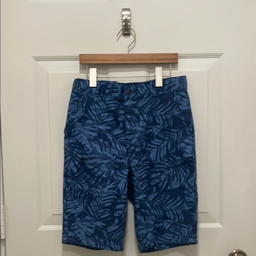 The Children's Place Navy&Blue Palm Shorts. Cotton Chino. Excellent Condition.